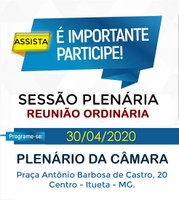 Reunião Ordinária | 30/04/2020