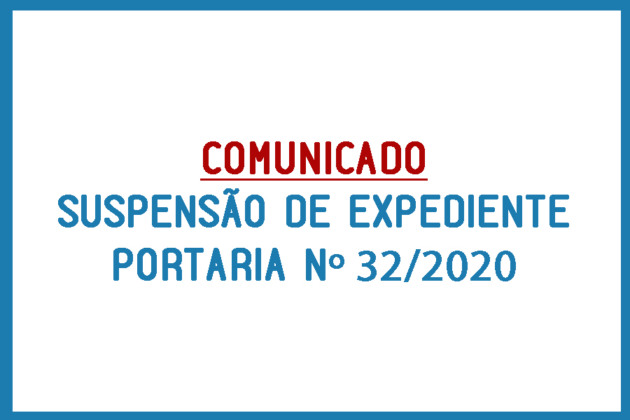 Suspensão do expediente e das Reuniões da Câmara Municipal